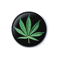 Cannabis Leaf - Button Badge