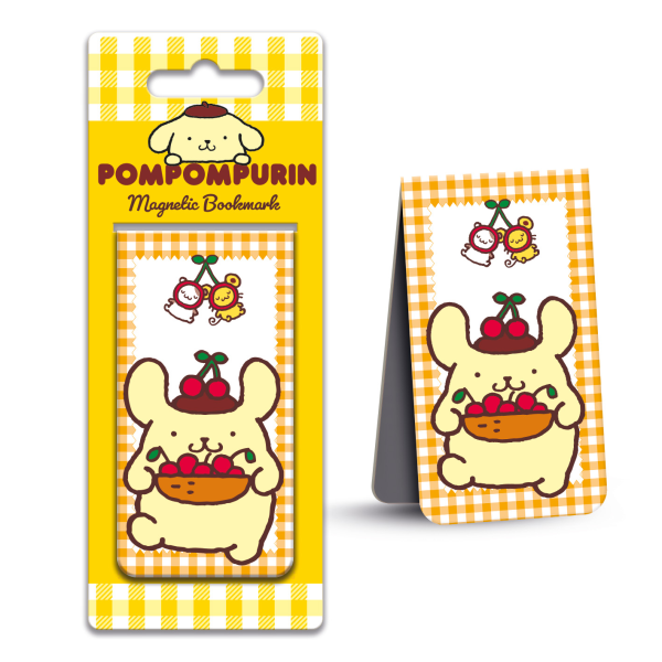 Pom Pom Purin - Cherries - magnetisches Lesezeichen