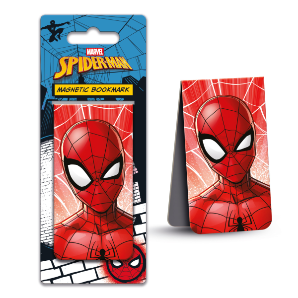 Spiderman - Maske - magnetisches Lesezeichen