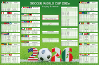 Soccer World Cup 2026 – XXL Wall Planner (61x91,5 cm)