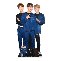 Woojin, Changbin und Lee Know  - Pappaufsteller K-Pop -...