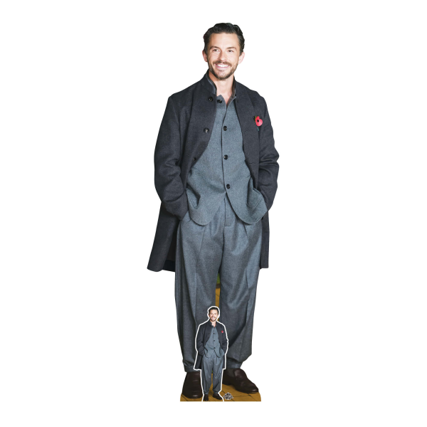 Jonathan Bailey - Grey Coat - Pappaufsteller  - 63x181cm