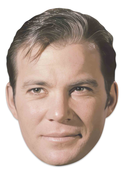 Captain Kirk William Shatner Star Trek- Maske - 30x20 cm