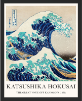 Hokusai - Great Wave - Miniposter 40x50 cm