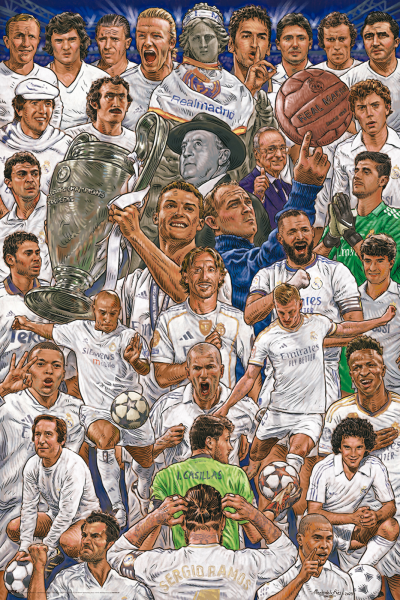 Fußball - Real Madrid Legenden - Poster 61x91,5 cm