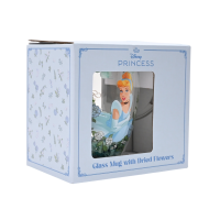 Prinzessinnen Blumendesign - Cinderella  - Teeglas
