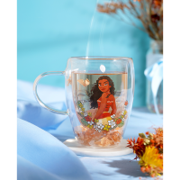 Prinzessinnen Blumendesign - Vaiana  - Teeglas