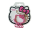 Hello Kitty - Pink - Metall Keyring