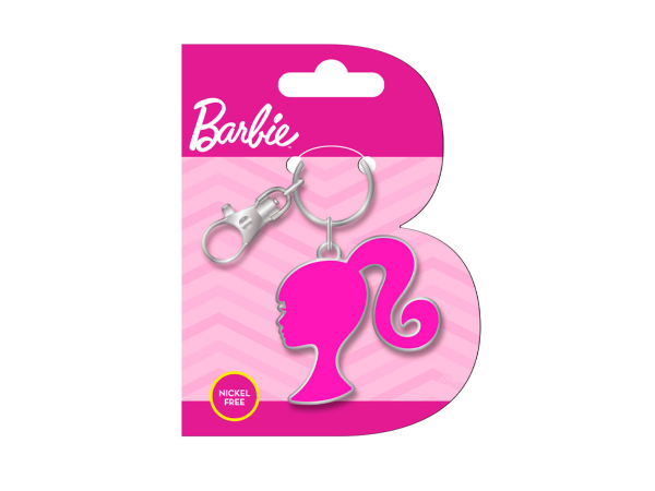 Barbie - Silhouette - Metall Keyring