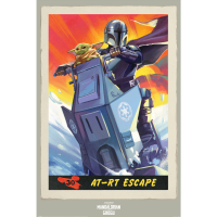 Mandalorian & Grogu - AT-RT Escape - Poster 61x91,5 cm