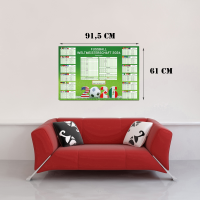 3er Set - Fussball WM 2026 Planer - 61x91,5 cm
