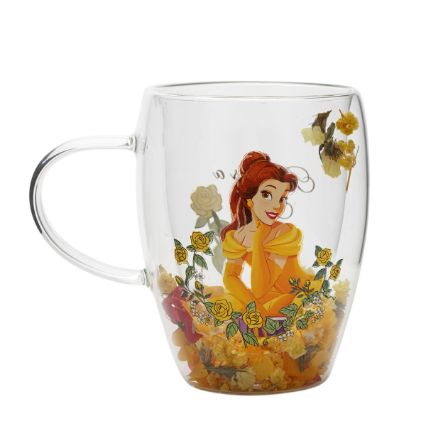 Prinzessinnen Blumendesign - Belle - Teeglas