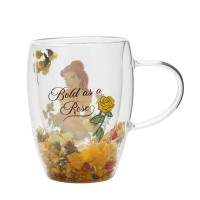 Prinzessinnen Blumendesign - Belle - Teeglas