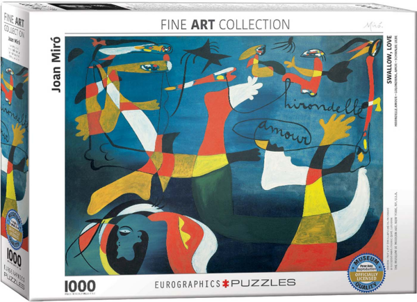 1000 Teile Puzzle - Swallow Love by Joan Miro