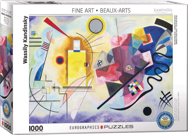 1000 Teile Puzzle - Yellow Red Blue