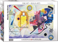 1000 Teile Puzzle - Yellow Red Blue