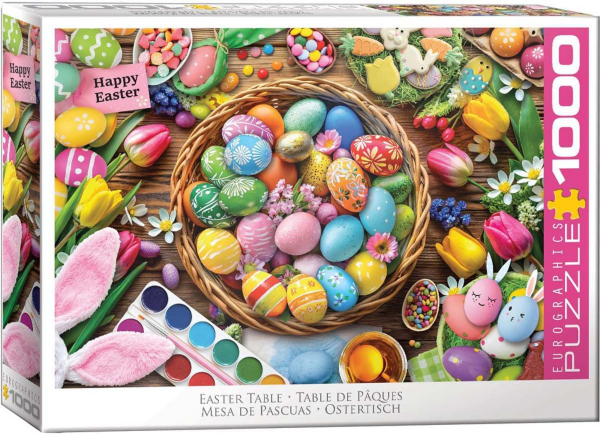 1000 Teile Puzzle - Easter Table - Ostertisch