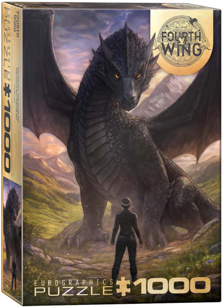 1000 Teile Puzzle - Fourth Wings - Violet meets Tairn