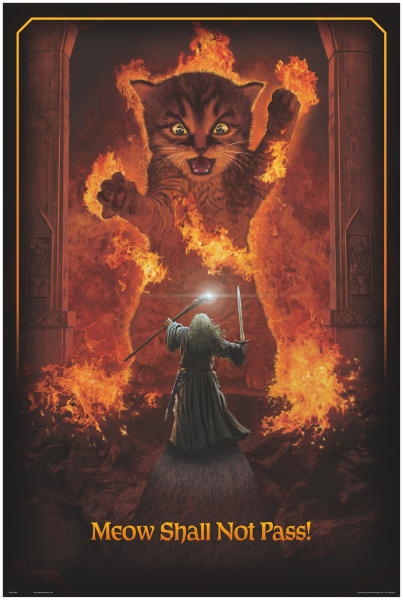 Meow Shall Not Pass - Poster 61x91,5 cm