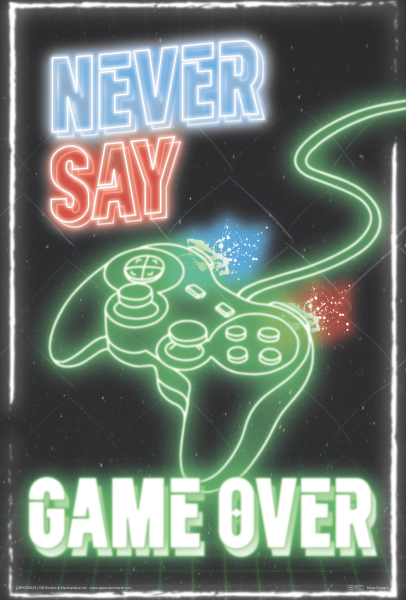 Gaming - Never say Game over - Poster 61x91,5 cm