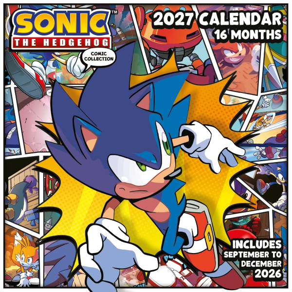 Kalender 2027 Sonic the Hedgehog- Wandkalender 30x30 cm