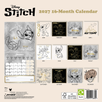 Kalender 2027 Stitch - Wandkalender 30x30 cm