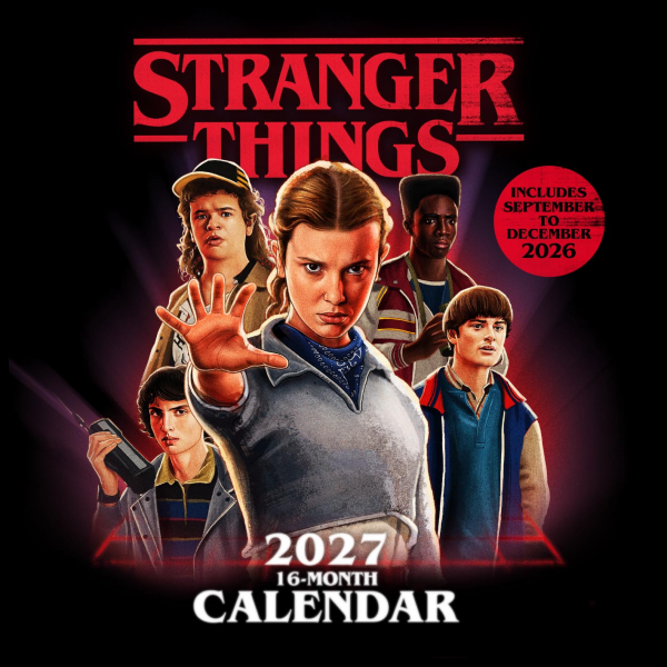 Kalender 2027 Stranger Things - Wandkalender 30x30 cm
