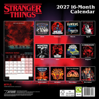 Kalender 2027 Stranger Things - Wandkalender 30x30 cm