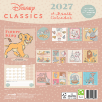 Kalender 2027 Classic Disney - Wandkalender 30x30 cm