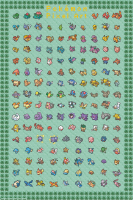 Pokemon - Pixel Art - Poster 61x91,5 cm