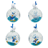 7 Weihnachtskugeln Disney Classic mit Glitzereffekt