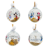 7 Weihnachtskugeln Disney Classic mit Glitzereffekt