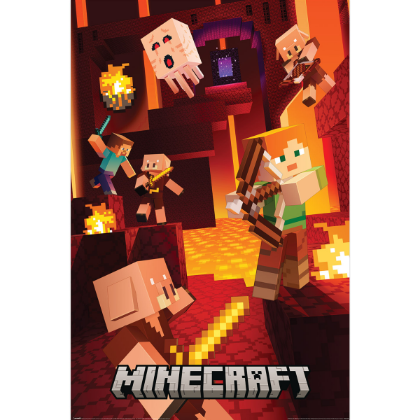 Minecraft - Cinematic Piglins - Poster 61x91,5 cm