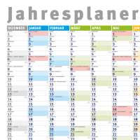 Jahresplaner 2027 - Wandplaner Kalender - Giant XXL Poster - Grösse 140x100 cm