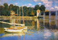 Monet, Claude - Kunstdruck - Le pont dArgenteuil