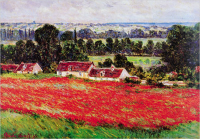 Monet, Claude - Kunstdruck - Field of Poppies