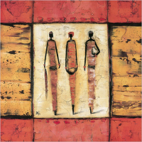 Rauscher, Michel - Kunstdruck - Trois personnages sur