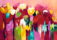 Strunk, Anne L. - Kunstdruck - Townflowers II