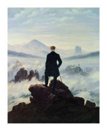 Friedrich, Caspar David - Kunstdruck - Der Wanderer im...