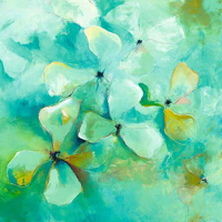 Strunk, Anne L. - Kunstdruck - Floating Flowers