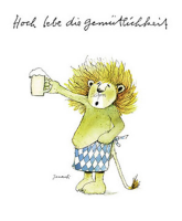 Janosch Gemütlichkeit Kunstdruck