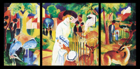 Macke, August - Kunstdruck - Zoologischer Garten