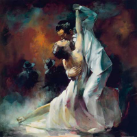 Haenraets, Willem - Kunstdruck - Tango Argentino I