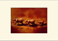 Sanders, Jonathan - Kunstdruck - Three African Elephants