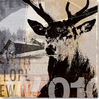 Luger, Gery - Kunstdruck - Rotwild II