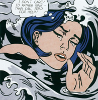 Lichtenstein, Roy - Kunstdruck - Drowning Girl small