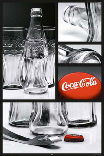 Coca Cola - Poster - Stillleben 2 + 1 Ü-Poster der Grösse 61x91,5cm