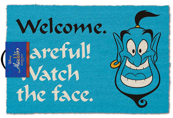 Fußmatte Kokos - Türmatte Kokos - Aladdin - watch the face