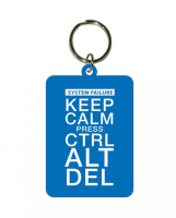 Fun - Keyring - Keep Calm Press Ctrl Alt Del