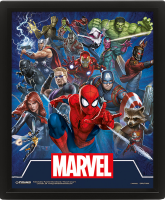 Marvel - 3D Poster A4 - Helden